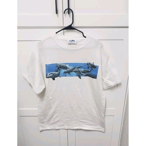 Vintage Discovery Cove Dolphin Experience Graphic T-shirt Adult Unisex Large - Picture 1 of 3
